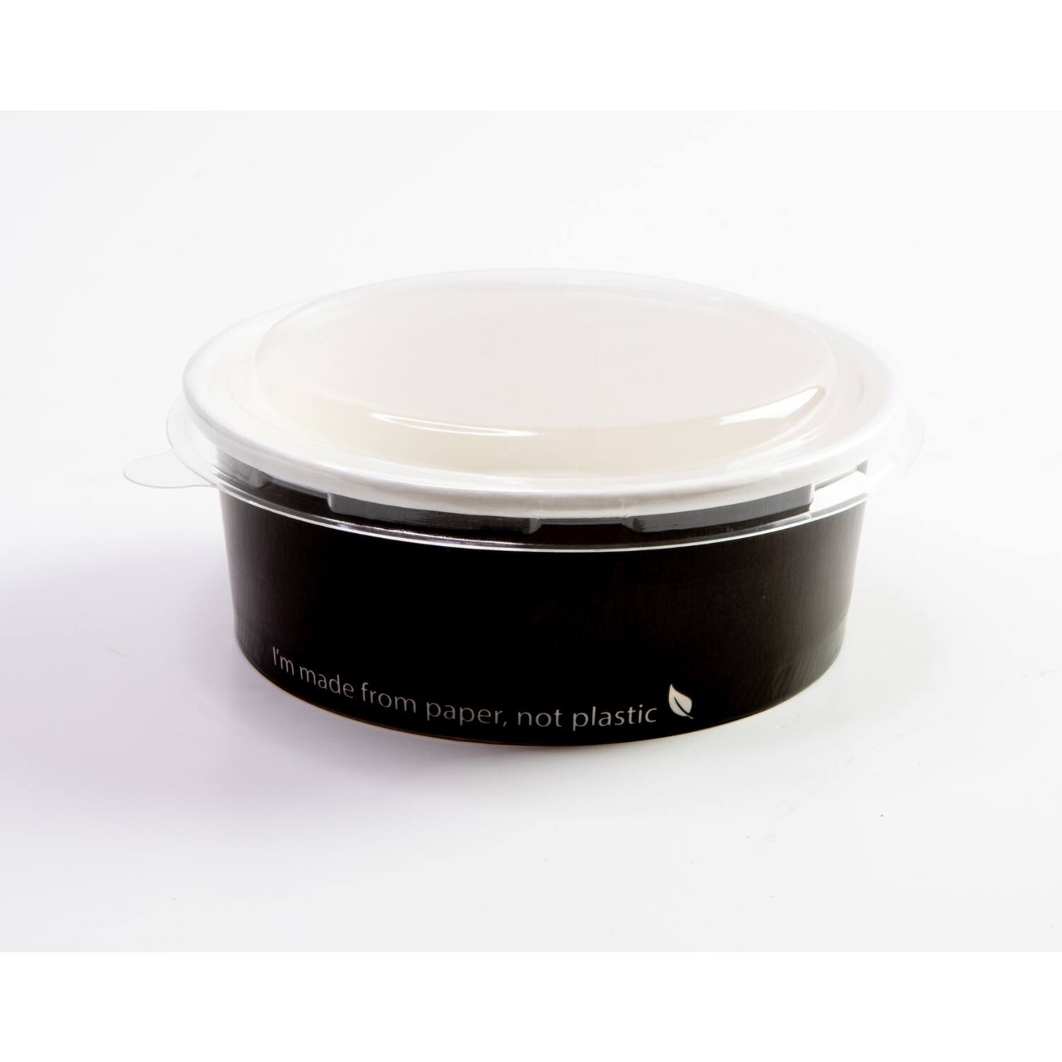 ECO SALADE/FOOD BOWL 360ml ZWART 50st